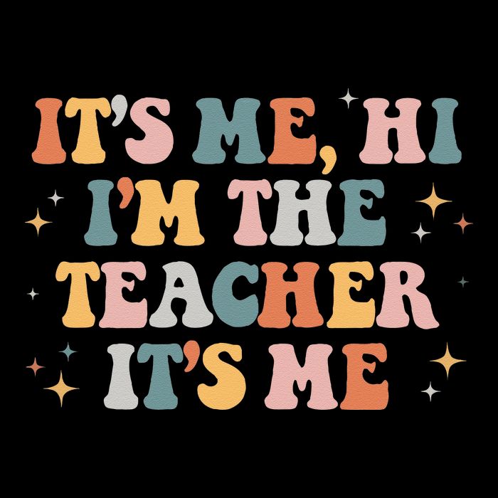Groovy Its Me Hi Im The Teacher It’s Me Funny Teacher Quote Cooling Performance Crew T-Shirt