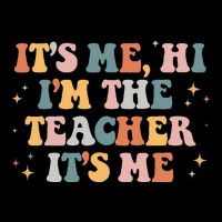 Groovy Its Me Hi Im The Teacher It’s Me Funny Teacher Quote Short Acrylic Beanie