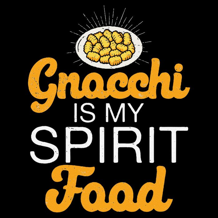 Gnocchi Is My Spirit Food Funny Italian Cuisine Gnocchi Fans Cooling Performance Crew T-Shirt