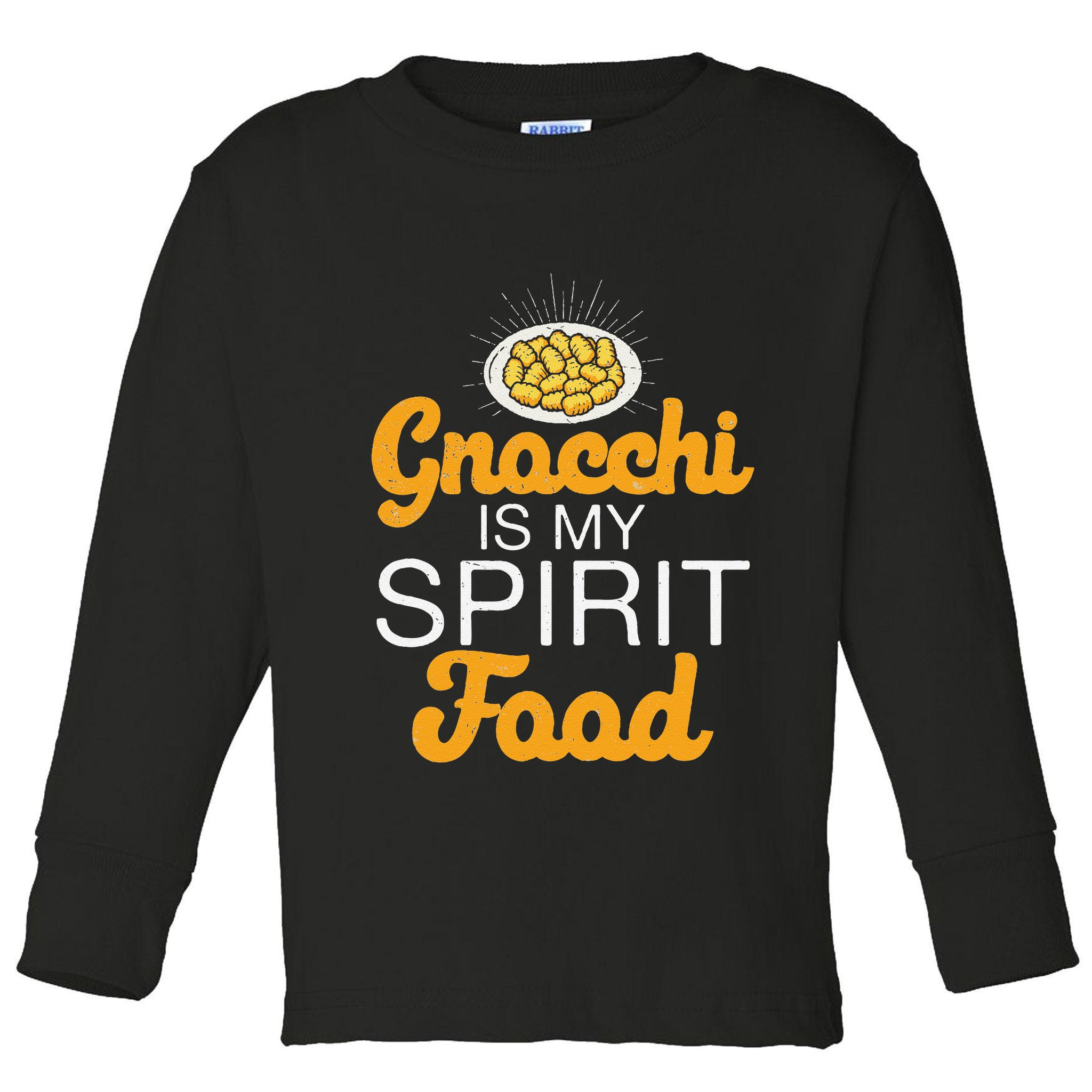 Gnocchi Is My Spirit Food Funny Italian Cuisine Gnocchi Fans Toddler Long Sleeve Shirt