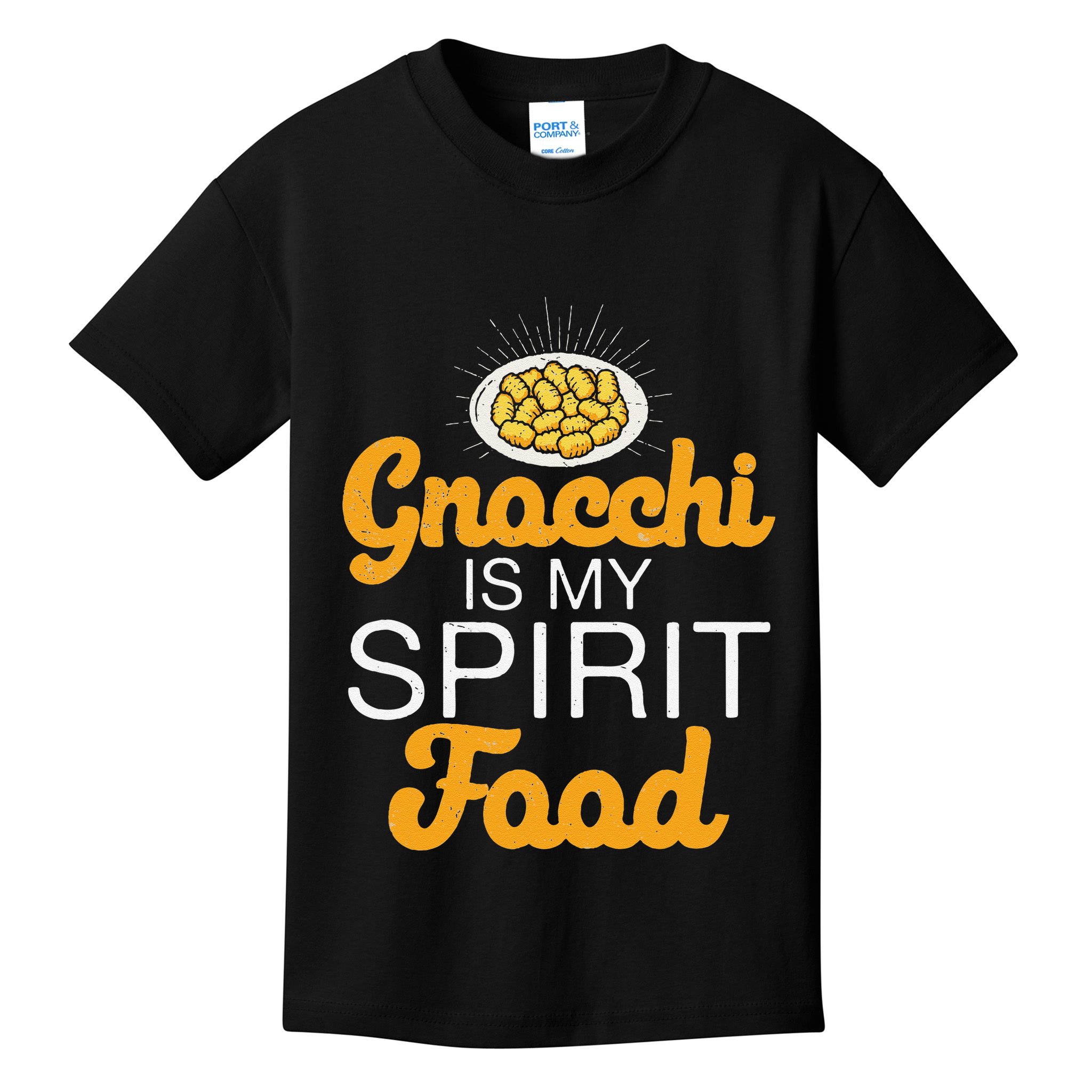 Gnocchi Is My Spirit Food Funny Italian Cuisine Gnocchi Fans Kids T-Shirt