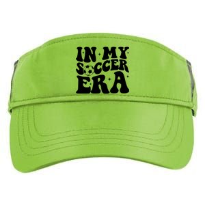 Groovy In My Soccer Era Soccer Player Gift Adult Drive Performance Visor