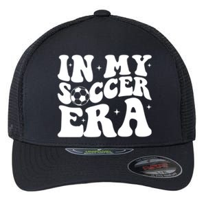 Groovy In My Soccer Era Soccer Player Gift Flexfit Unipanel Trucker Cap