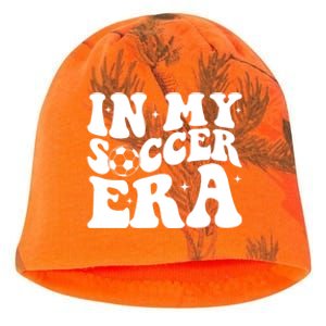 Groovy In My Soccer Era Soccer Player Gift Kati - Camo Knit Beanie