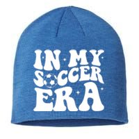 Groovy In My Soccer Era Soccer Player Gift Sustainable Beanie