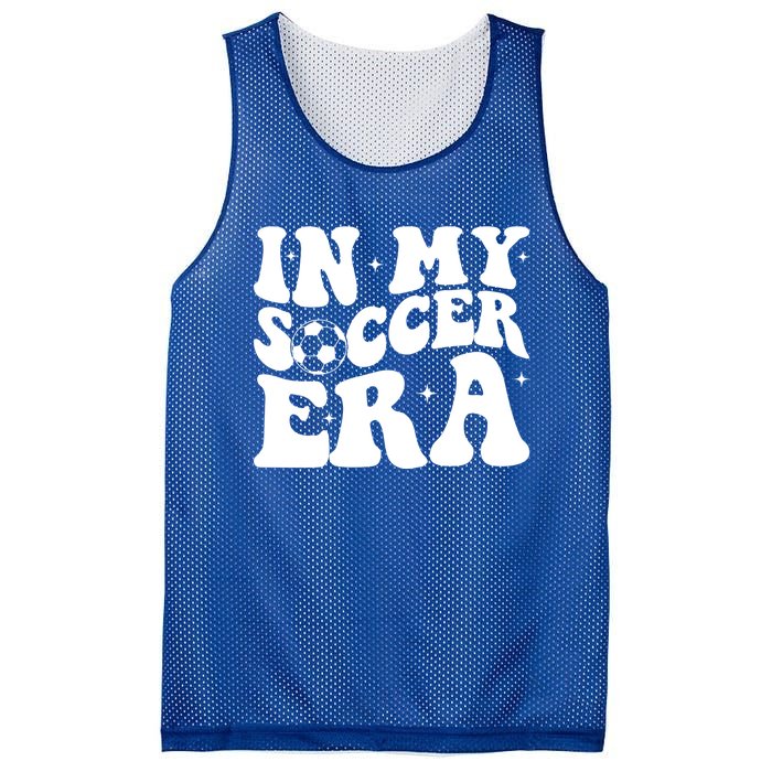 Groovy In My Soccer Era Soccer Player Gift Mesh Reversible Basketball Jersey Tank