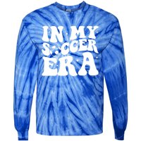 Groovy In My Soccer Era Soccer Player Gift Tie-Dye Long Sleeve Shirt