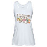 Groovy It's Me Hi I'm The Teacher It's Me Funny Teacher Ladies Essential Flowy Tank