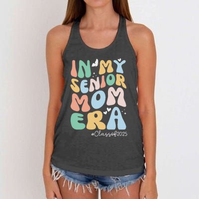 Groovy In My Senior Mom Era Class Of 2025 Senior Mom 2025 Women's Knotted Racerback Tank