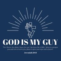 God Is My Guy Drawstring Bag