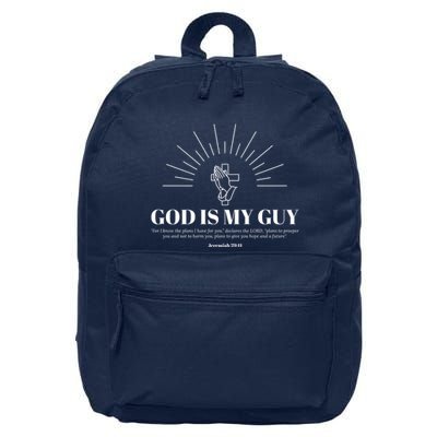 God Is My Guy 16 in Basic Backpack