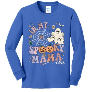 Groovy In My Spooky Mama Era Ghost Halloween Costume Gift Kids Long Sleeve Shirt