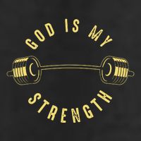 God Is My Strength 7 Panel Mesh Trucker Snapback Hat