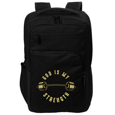 God Is My Strength Impact Tech Backpack