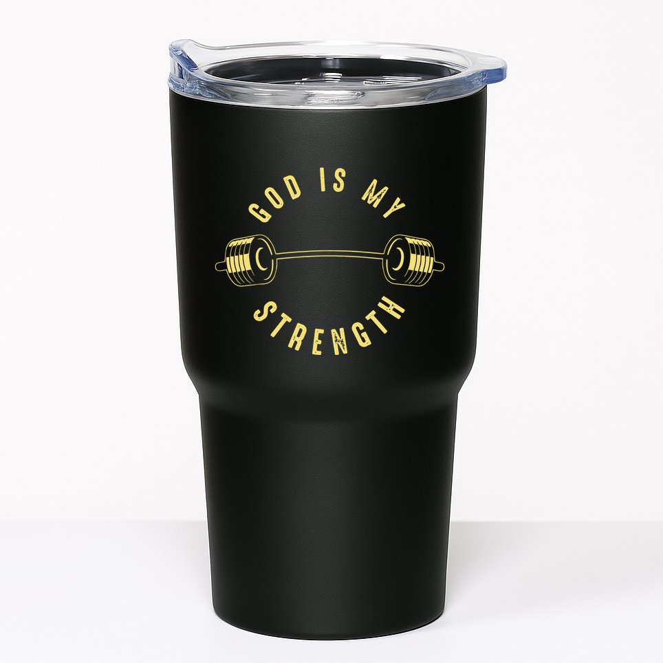 God Is My Strength Tumbler