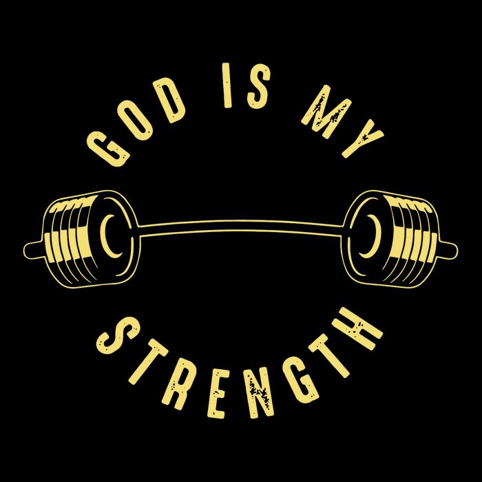 God Is My Strength Kids T-Shirt