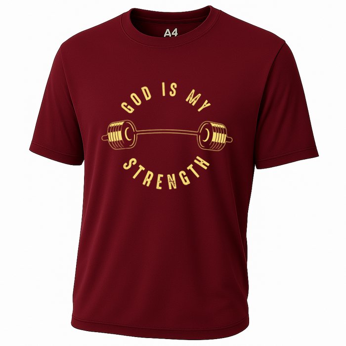 God Is My Strength Cooling Performance Crew T-Shirt