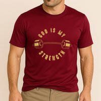 God Is My Strength Cooling Performance Crew T-Shirt