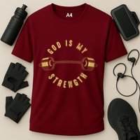 God Is My Strength Cooling Performance Crew T-Shirt