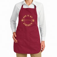 God Is My Strength Apron