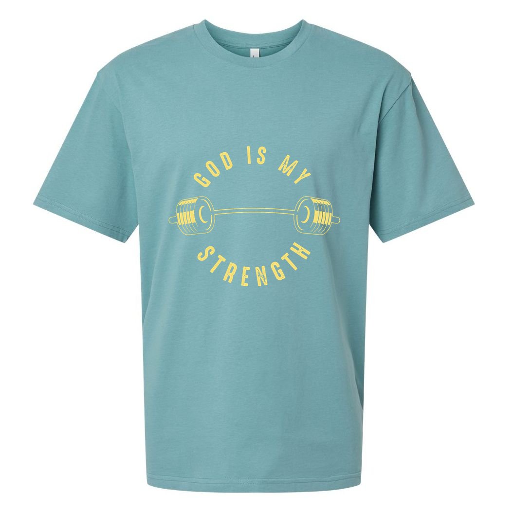God Is My Strength Sueded Cloud Jersey T-Shirt
