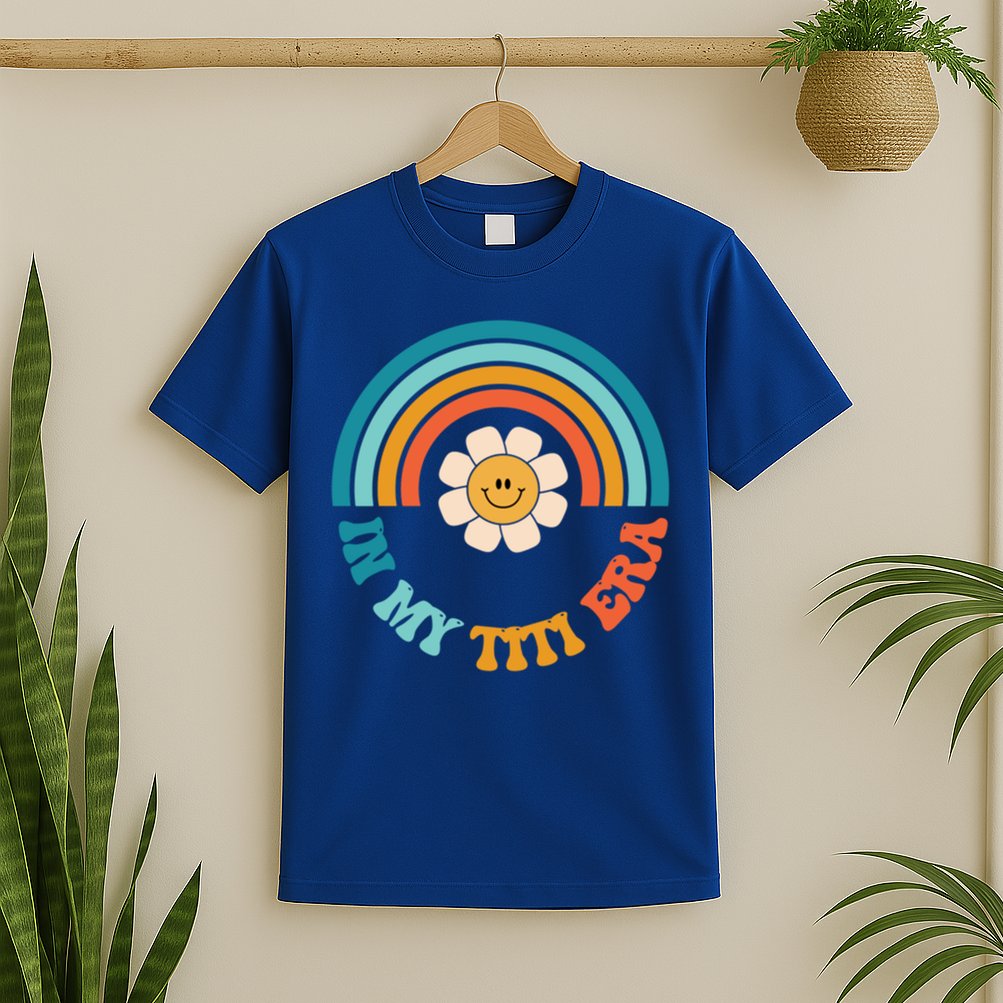 Groovy In My Titi Era Best Aunt Ever Auntie Funny Gift T-Shirt