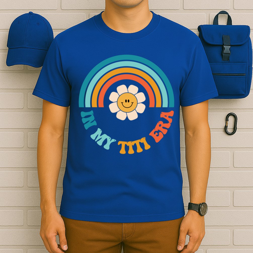 Groovy In My Titi Era Best Aunt Ever Auntie Funny Gift T-Shirt
