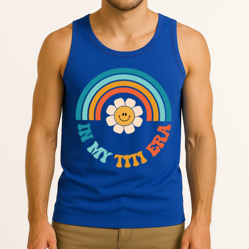 Groovy In My Titi Era Best Aunt Ever Auntie Funny Gift Tank Top