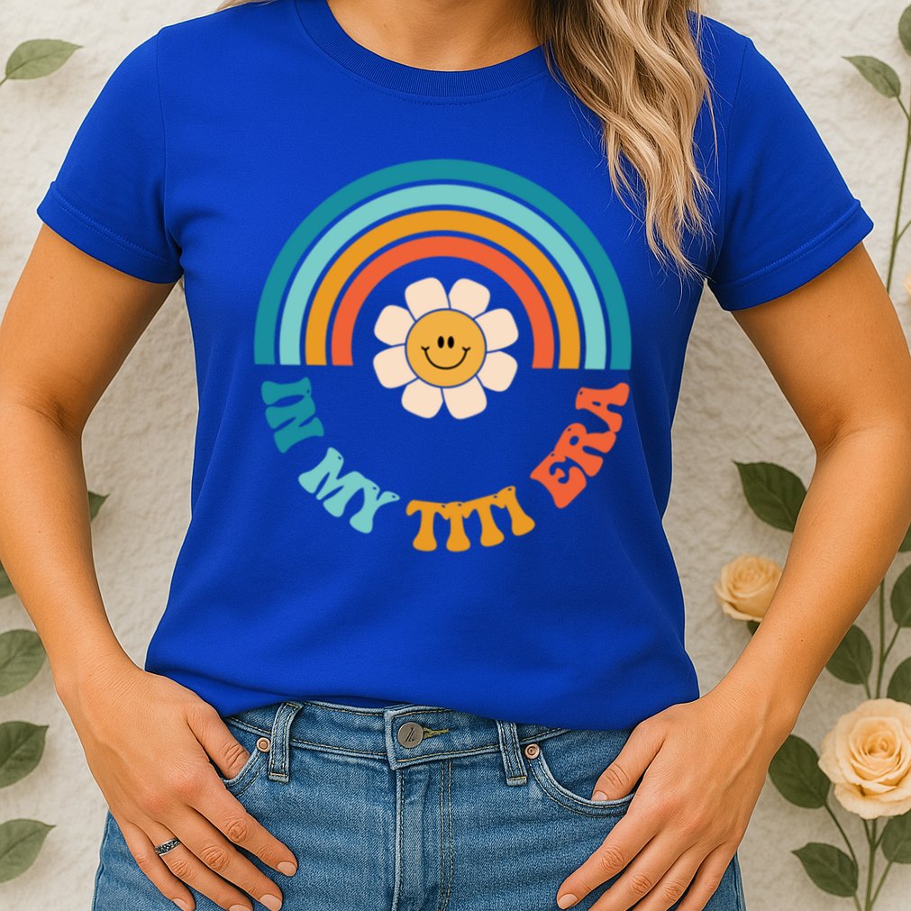 Groovy In My Titi Era Best Aunt Ever Auntie Funny Gift Womens T-Shirt
