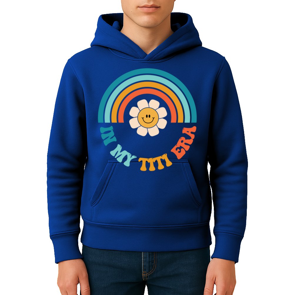 Groovy In My Titi Era Best Aunt Ever Auntie Funny Gift Kids Hoodie