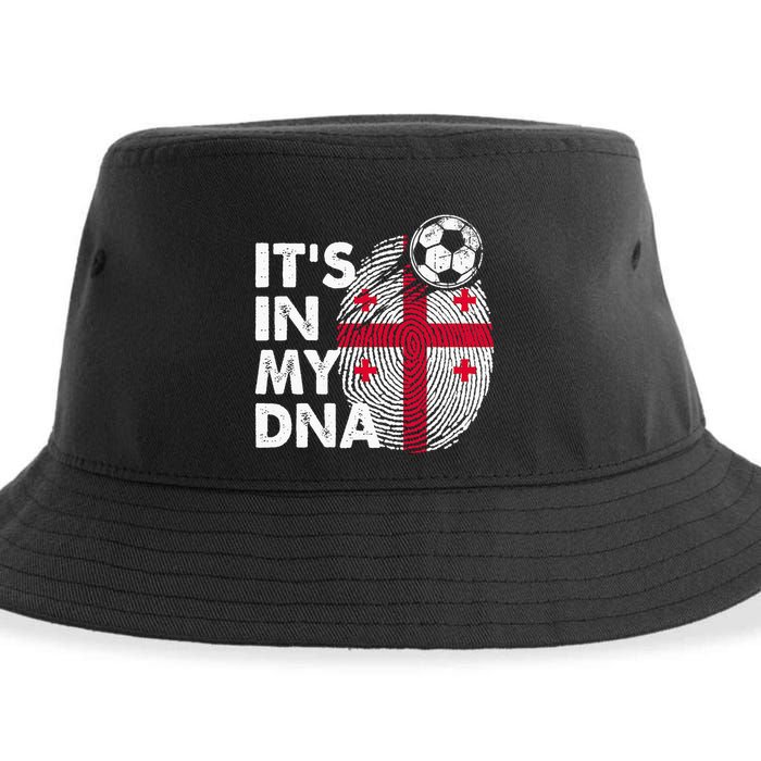 Georgia In My Dna Georgian Flag Team Georgia Sustainable Bucket Hat