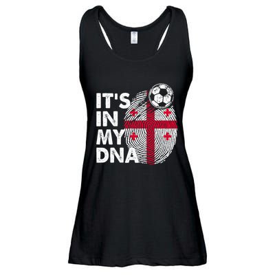 Georgia In My Dna Georgian Flag Team Georgia Ladies Essential Flowy Tank
