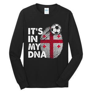 Georgia In My Dna Georgian Flag Team Georgia Tall Long Sleeve T-Shirt