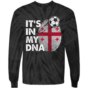 Georgia In My Dna Georgian Flag Team Georgia Tie-Dye Long Sleeve Shirt