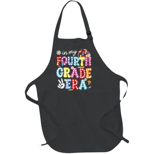 Groovy In My Fourth Grade Era First Day 4th Grade Teache Full-Length Apron With Pockets