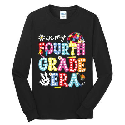 Groovy In My Fourth Grade Era First Day 4th Grade Teache Tall Long Sleeve T-Shirt