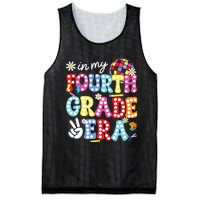 Groovy In My Fourth Grade Era First Day 4th Grade Teache Mesh Reversible Basketball Jersey Tank