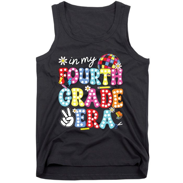 Groovy In My Fourth Grade Era First Day 4th Grade Teache Tank Top