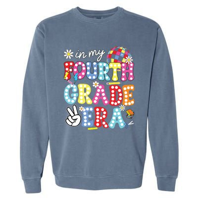 Groovy In My Fourth Grade Era First Day 4th Grade Teache Garment-Dyed Sweatshirt