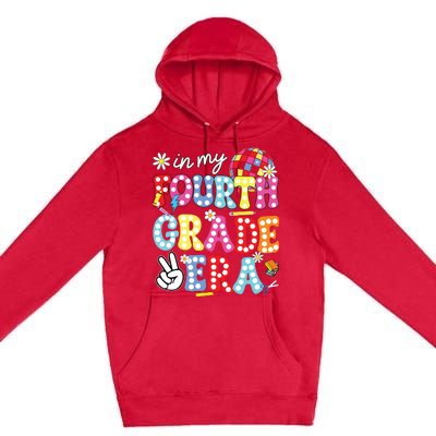 Groovy In My Fourth Grade Era First Day 4th Grade Teache Premium Pullover Hoodie