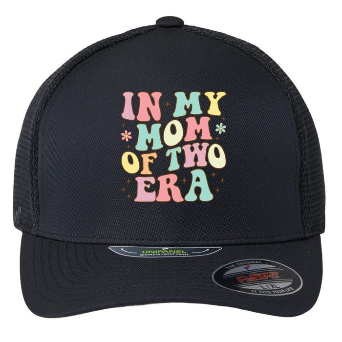 Groovy In My Mom Of Two Era Mother'S Day 2025 Flexfit Unipanel Trucker Cap