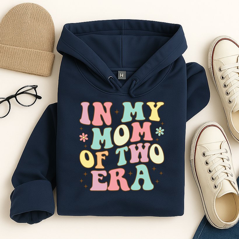 Groovy In My Mom Of Two Era Mother'S Day 2025 Hoodie