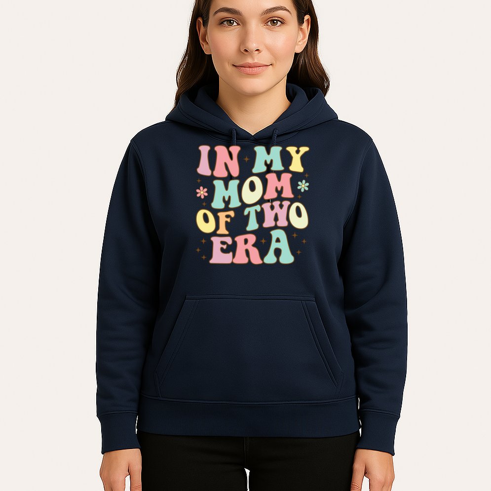 Groovy In My Mom Of Two Era Mother'S Day 2025 Hoodie