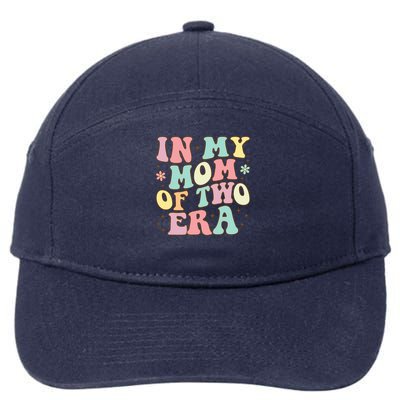 Groovy In My Mom Of Two Era Mother'S Day 2025 7-Panel Snapback Hat