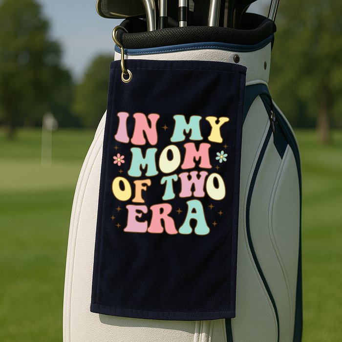 Groovy In My Mom Of Two Era Mother'S Day 2025 Golf Towel
