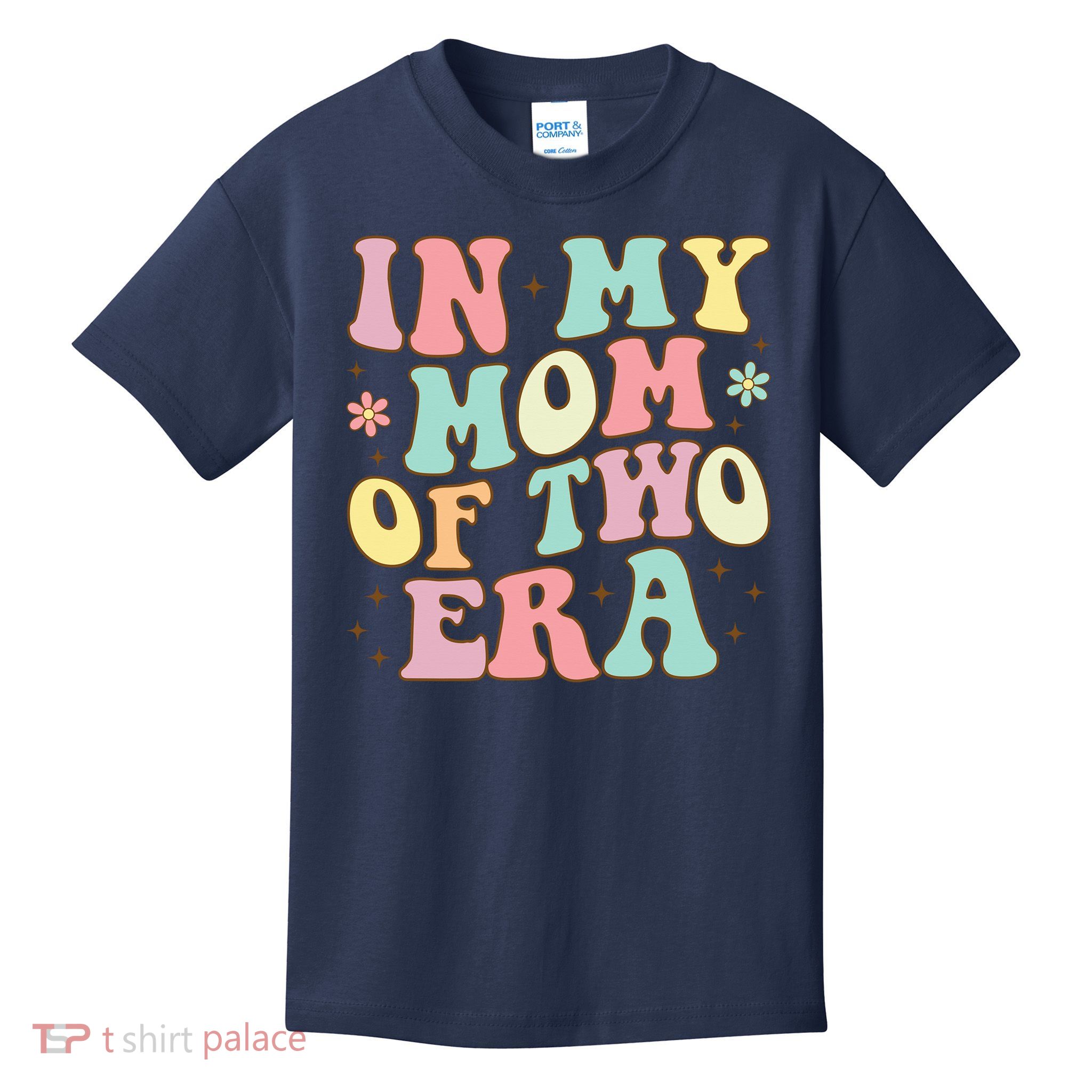 Groovy In My Mom Of Two Era Mother'S Day 2025 Kids T-Shirt