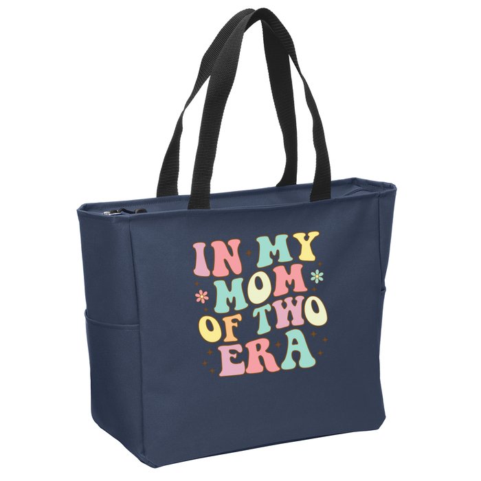 Groovy In My Mom Of Two Era Mother'S Day 2025 Zip Tote Bag