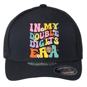 Girl In My Double Digits Era Retro 10 Year Old 10th Birthday Flexfit Unipanel Trucker Cap