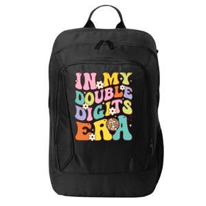 Girl In My Double Digits Era Retro 10 Year Old 10th Birthday City Backpack