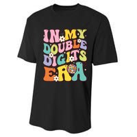 Girl In My Double Digits Era Retro 10 Year Old 10th Birthday Performance Sprint T-Shirt